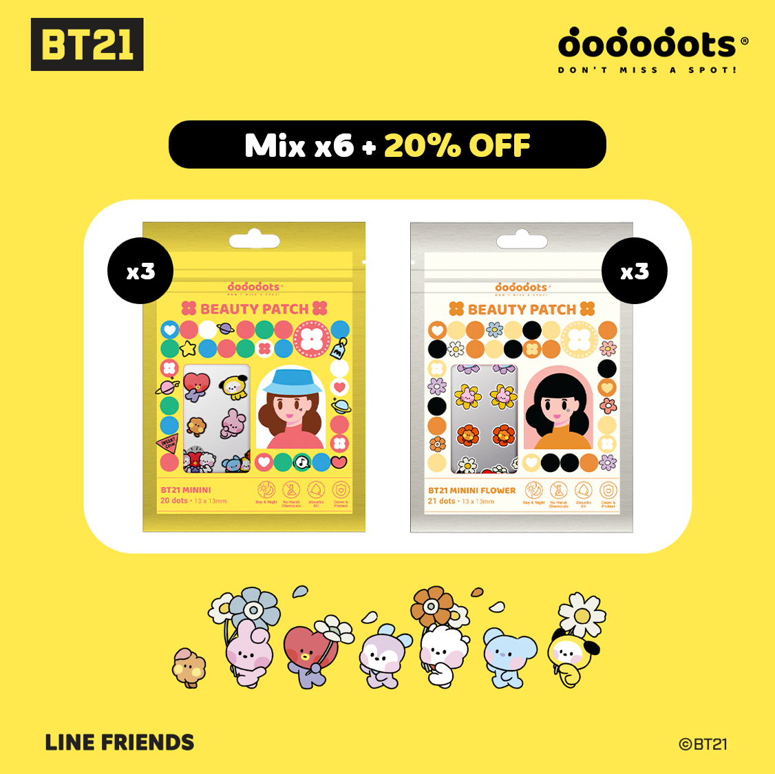 BT21 Minini & Minini Flower